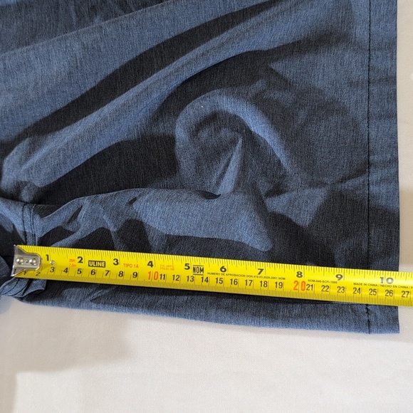 Goodfellow & Co Shorts Men's W33 Blue Polyester Spandex Blend Casual - Picture 6 of 7